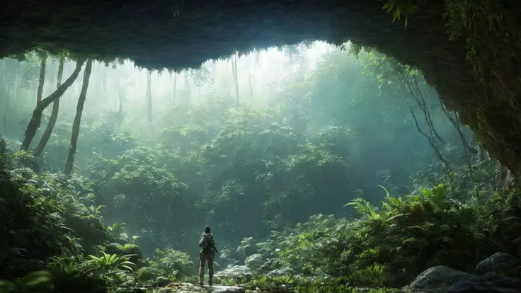 (sci-fi fantasy whimsical ethereal photography:1.4)
(
hiker in jungle cave, spelunking
:1.4)
(wide angle action shot:1.2)
(cconcept art:1.2)
(botw genshin:0.6) (ghibli:1.0) (god of war:0.6) (horizon zero dawn:0.6) (assassins creed:1.0) (star wars:1.0) (star trek:1.0) (horizon forbidden west:0.6) (stargate sg-1 stargate atlantis:1.2)
(photo photogenic hdr sharp focus intricate detail composition rule of thirds dof 8k hires reflections bloom:1.2)
(particles:0.8)
(raytracing rtx unreal engine octane render blender:1.3)