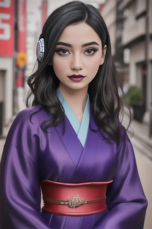 (punk/goth/metal) <lora:Mulan_character:0.65> MulanWaifu, (photo-realistic, hyper-realistic, RAW photo:1.2), (japanese clothes, kimono), cute face BREAK BREAK Disc Jockey outfit BREAK ((photorealistic), realistic face), medium breasts, beautifully detailed woman, realistic face, detailed mouth, extremely detailed eyes_and_face, beautiful attractive face, beautiful detailed eyes, (photorealistic), pronounced feminine feature, matte eyeshadow, eyelashes, eyeliner, perfect thin body, smooth skin, dynamic posing, toned body, flat belly, BREAK color HD photo, Sony a6600 Mirrorless Camera, (full-body shot, high quality photo, masterpiece), HDR, 8K resolution, analogue RAW DSLR, best quality, absurdres, vivid vibrant colors, skin pores, intricate detail, (intricately detailed face_and_eyes), realistic human hands, sophisticated detail, (realistic lighting, sharp focus), centerfold, bokeh, official art, 8k wallpaper, ultra high res, professional photography