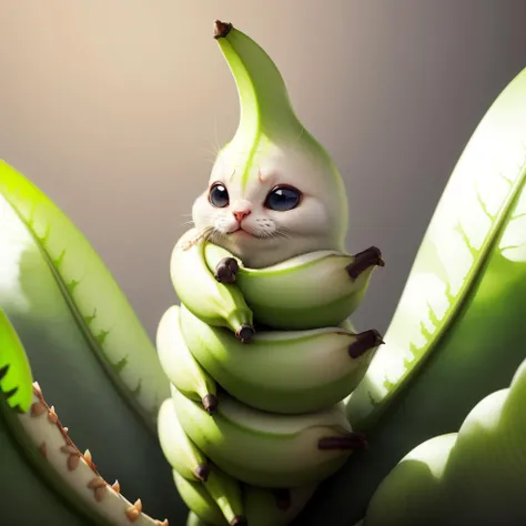 <lora:FelineDNA-30:0.9>, banana