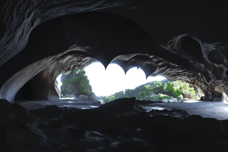 <lora:Arc_v5:1> curvilinear cave