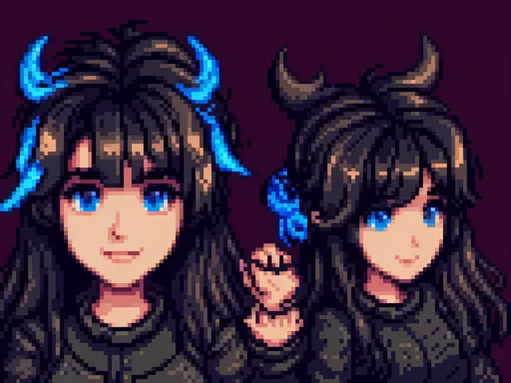 1girl, ass, bangs, black hair, blue eyes, blush, breasts, crossed arms, eyebrows visible through hair, glowing, glowing eyes, horns, long hair, looking at viewer, lying, on stomach, solo, tail, top-down bottom-up, HDR, masterpiece, 4k, best quality, high quality, 8k, {{{vibrant}}}, (contrast), ((ultra-detailed)), finely detail, Depth of field, (bloom), ray tracing, (masterpiece:1.1, best quality), (real picture, intricate details), <lora:svportrait64-v1:0.9>,