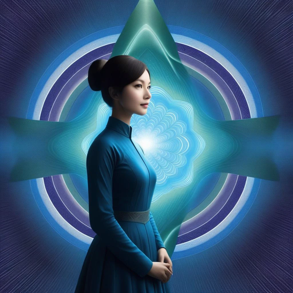 <lora:SDXL duzexi CF cline:1>,cline,bezier curve girl,cline girl, meditation, spirituality, interstellar civilisation, mysticism,
1girl,solo,best quality, high quality, highres, masterpiece, sharpening,nice face,
(((the background is a delicate continuously ordered beautiful monetary bezier curve, the girl's costume is a delicate continuously ordered beautiful monetary bezier curve, and the colour of the costume is the opposite of the background colour))),
<lora:SDXL DonMN01rXL CF DonMN01rXL:0.5>