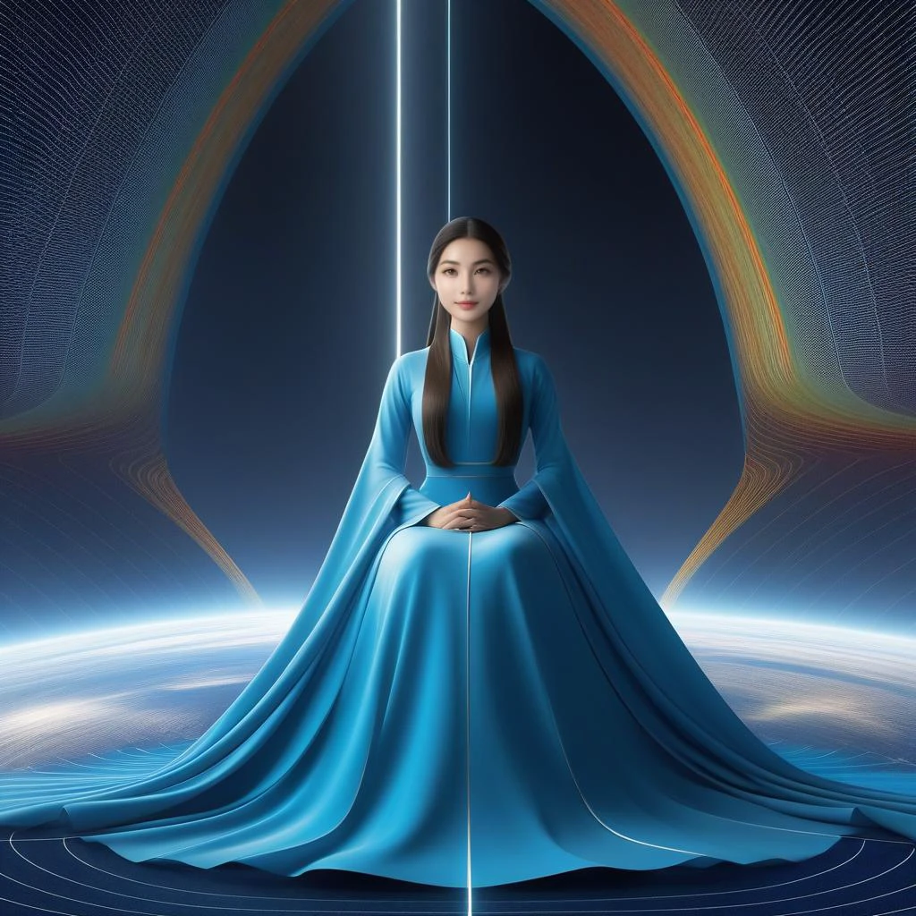<lora:SDXL duzexi CF cline:1>,cline,bezier curve girl,cline girl, meditation, spirituality, interstellar civilisation, mysticism,
1girl,solo,best quality, high quality, highres, masterpiece, sharpening,nice face,
(((the background is a delicate continuously ordered beautiful monetary bezier curve, the girl's costume is a delicate continuously ordered beautiful monetary bezier curve, and the colour of the costume is the opposite of the background colour))),
<lora:SDXL DonMN01rXL CF DonMN01rXL:0.5>