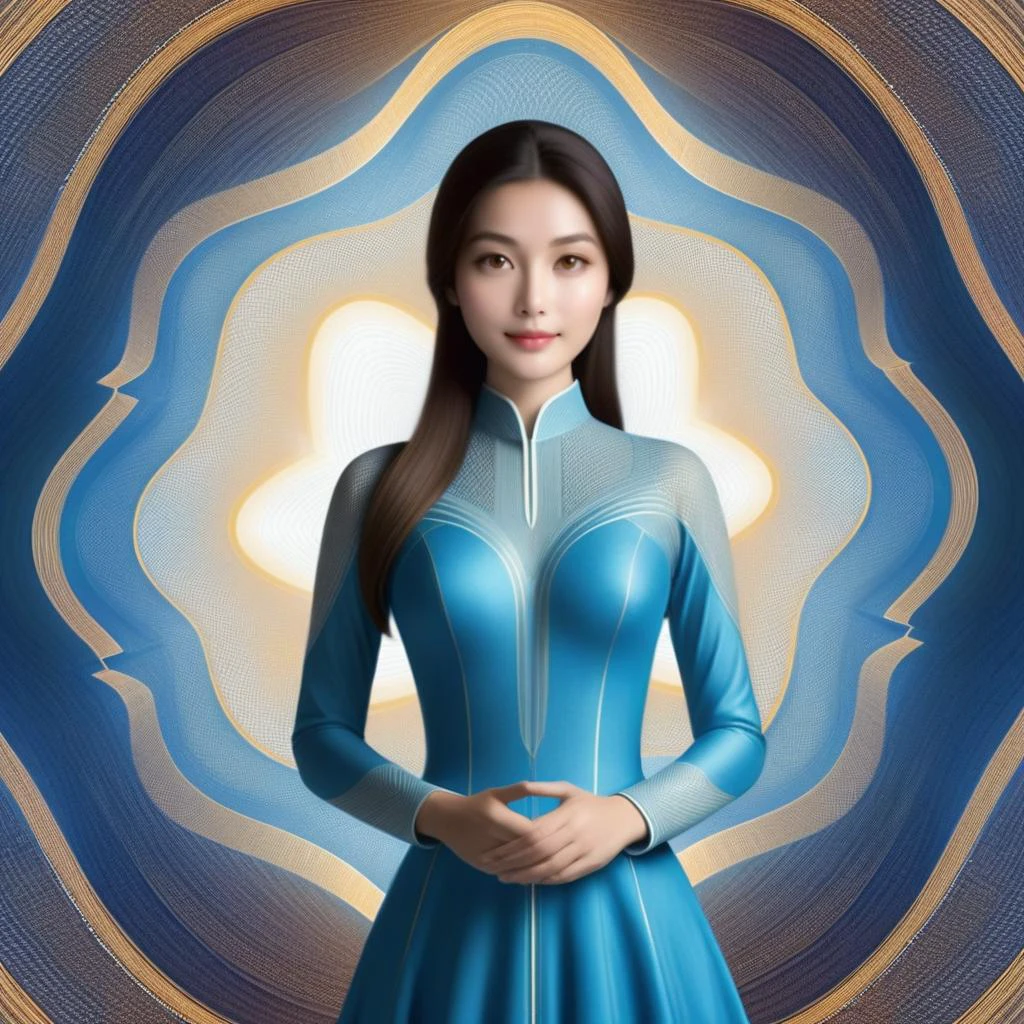 <lora:SDXL duzexi CF cline:1>,cline,bezier curve girl,cline girl, meditation, spirituality, interstellar civilisation, mysticism,
1girl,solo,best quality, high quality, highres, masterpiece, sharpening,nice face,
(((the background is a delicate continuously ordered beautiful monetary bezier curve, the girl's costume is a delicate continuously ordered beautiful monetary bezier curve, and the colour of the costume is the opposite of the background colour))),
<lora:SDXL DonMN01rXL CF DonMN01rXL:0.5>