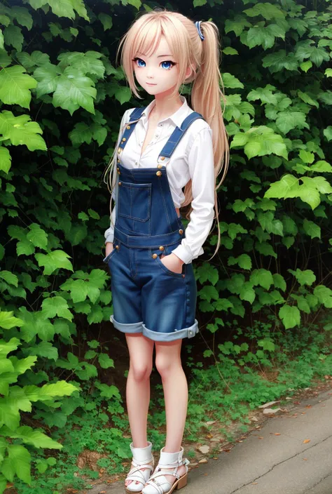 naked overalls, <lora:naked_overalls_v1:0.8>, <lora:Iselestia_style:0.5>, anime style, anime colors,detailed anime,animeHD, anime eyes, bigger eyes, high quality anime, large anime pupils, 1girl (in full growth), best quality, masterpiece, ultra-detailed, high quality,perfect anatomy, (perfect full body), (detailed full body), good eyes, perfect face, pretty face,(beautiful and aesthetic:1.2),beautiful eyes, anime eyes, detailed eyes,high-definition,