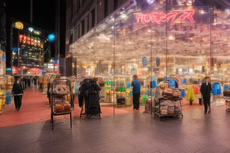 phtdzk1, incredibly detailed, landscape photography, cinematic lighting, volumetric lighting, Tokyo, Akihabara, vibrant depth of color, FXAA, Chromatic Abberation, DSLR ,cphtdzk1