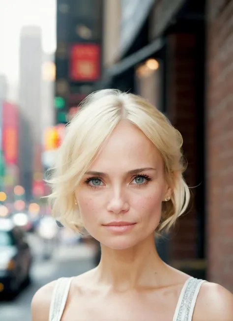 photo of sks woman, pale skin, working class in new york city, upper body, detailed skin, 20 megapixel, canon eos r3, detailed skin, detailed, detailed face, <lora:locon_kristin_v1_from_v1_64_32:1.25>