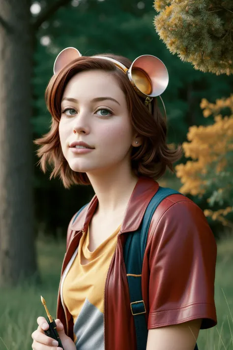1girl, (stylized by David Cronenberg:0.8) and (Moyoco Anno:1.0) and (Rick Amor:1.2) and (Duffy Sheridan:0.7) , mundane Newspaper paper Cuts of a hyper detailed, ([Rat|Scotty]:1.3) , the Rat is very pleasant and Abrasive, complex Kodak Ektar background, lush woods and grass, Summer, soft focus, Rough sketch, Embarrassing, Steampunk Art, Moonlit, F/2.8, Oversaturated, stylized, Maroon and Mustard, extremely detailed CG Unity 8k wallpaper, UHD