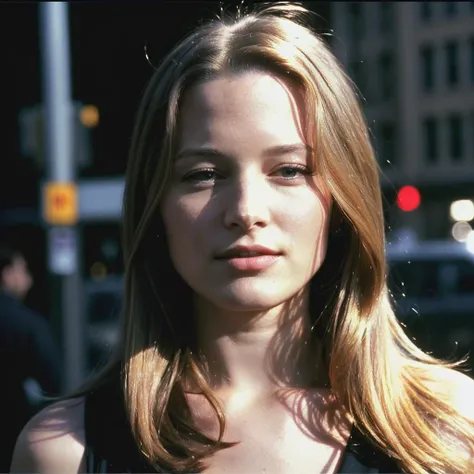 arafed woman absolutely naked, big tits, walking down a street, Bryce Dallas-Howard, chica sophie turner, grey sweater, Gwen Stacy, pam from the office, jessica chatain, brit marling style 3/4, brit marling style 3 / 4, her red hair is in a ponytail, totally naked, pretty woman amy adams