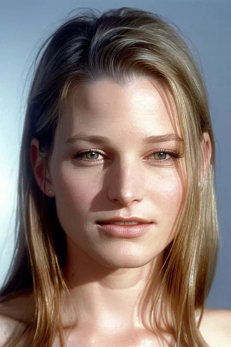 (CR-Bridg3tFonda-summer4love263:0.9), face closeup photo of woman, (grey background:1.0), (undercut hair:1.0), (oiled shiny skin:1.0), (tilted angle shot:1.0),