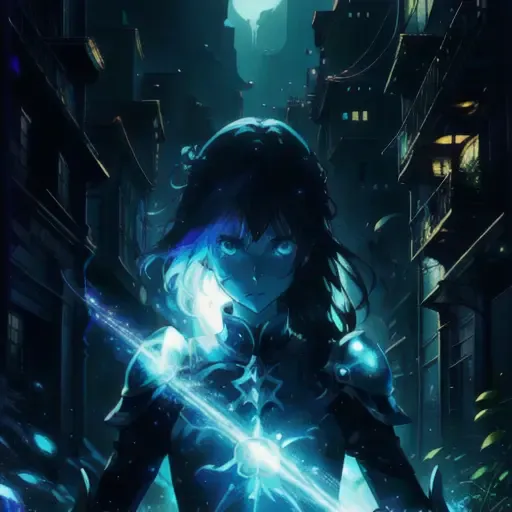 girl, fantasy, light. knight, magic, anime film, scholol