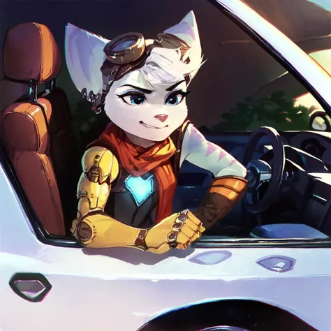 score_9, score_8_up, score_7_up, score_6_up, score_5_up, score_4_up, rivet, anthro, repairing a car, <lora:rivet_prodigy_v2-000060:1>
