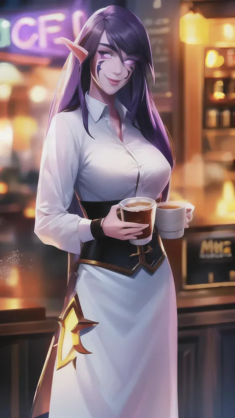 Highly detailed, High Quality, Masterpiece, beautiful, Kafka, purple eyes, jacket, 1girl, solo, mature female, purple eyes, boobatea, with a cup of bubble tea on her boobs, lips on the straw, drinking through the straw,