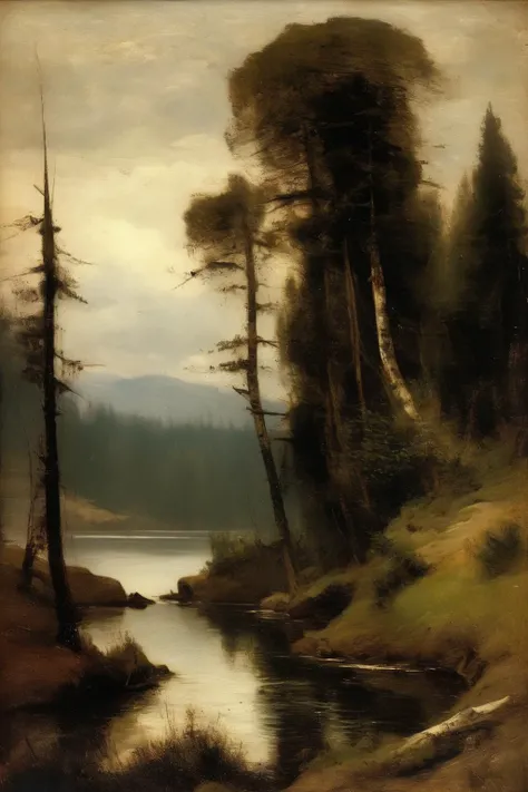 <lora:Worthington Whittredge Style:1>Worthington Whittredge Style - pacific northwest landscape, in the style of Jean-Baptiste-Camille Corot