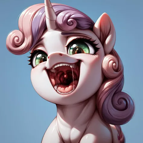 (rating_questionable:1.1), (score_9, score_8_up, score_7_up, score_6_up, score_5_up, score_4_up), (pony:1.2), female, (feral:1.2), sweetie belle, detailed face, mesmerizing eyes, high definition eyes, focus on face, detailed mouth, mesmerizing mouth, high definition mouth, focus on face, best quality, detailed, absurd resolution, absurd detail, intricate details, vibrant colors, ultra-realistic, <lora:Big_mouths_PonyXL:1> open mouth,