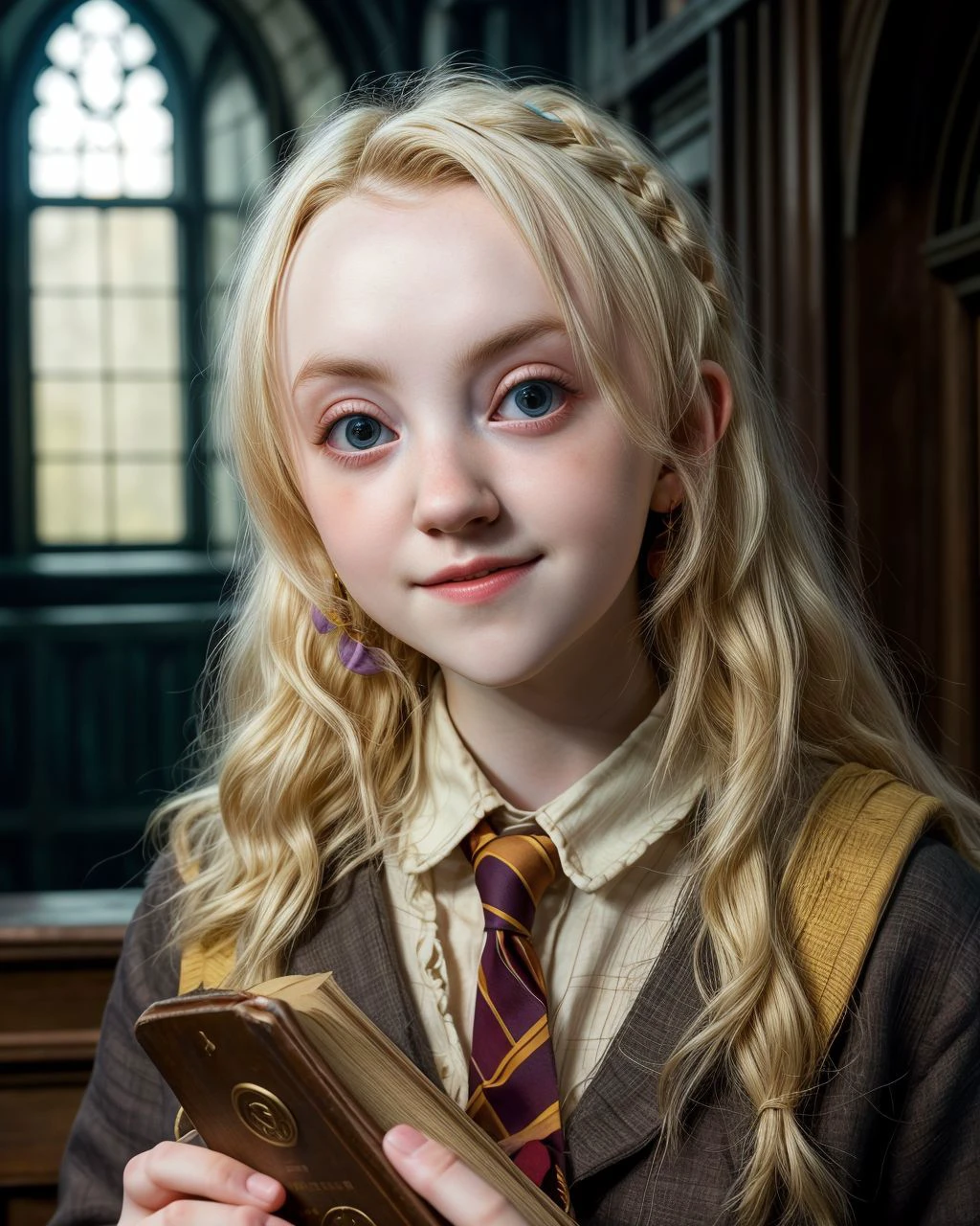 masterpiece, 8k, hi-res, award winning, (highest quailty:1.5),
dreamy girl, Luna Lovegood, Hogwarts,
<lora:add_detail:1> <lora:Luna Lovegood:1> AS-YoungV2