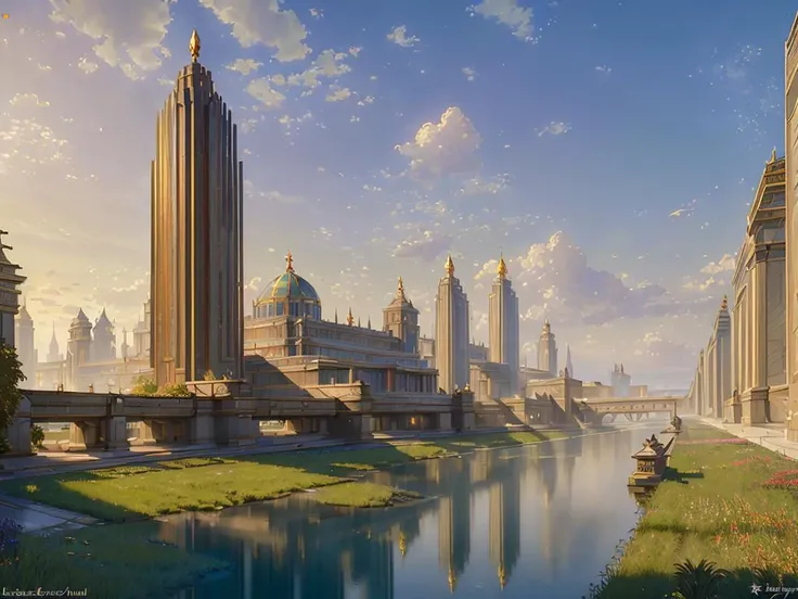 authoritarian, (masterpiece:1.3), (best quality:1.2), chiaroscuro, Unreal Engine, CGI render, Hyperdetailed, scenery, vivid colors, modern era photograph, ultra high quality model, 8k Ultra HD, perfect composition, beautiful detailed intricate insanely detailed octane render, 8 k artistic photography, photorealistic concept art, soft natural volumetric cinematic perfect light, perfect depth of field shot, ray tracing, god rays, photometry, metallic deep colors, beautiful, luminous reflections, rtx on, (subsurface scattering:1.1), dynamic hdr tone mapping, (volumetric lighting:1.2), (screenspace reflection:0.7), (Physically-Based Rendering:1.35), (Unity Wata environmental lighting:0.4), maximal attention to correctness and detail, ((cityscape, buildings, skyscrapers, scenery, buildings, idealized city, busy city center, picturesque parks and greenery areas, gentle city canals, residential towers, university, mall, station, arena, monumental architecture, hotel, ):0.85),
(uploaded and trending on imgur, pixiv, furaffinity, pinterest, e621, inkbunny, tumblr, deviantart, artstation, ),
((in the style of and art by midjourney, raphael, greg rutkowski, James Gurney, Thomas Kinkade, Albert Speer, Lev Rudnev, Alexey Shchusev, Boris Iofan, ):1.5),
<lora:AuthoritarianArchitecture(AD):1> <lora:waterVFX:0.15> <lora:more_details:0.15>