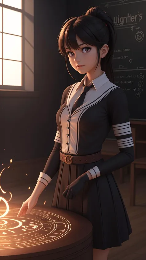(1girl:1.4), school, teacher, spell magic,(magic circle:1.3), light magic , dynamic pose, light magic, <lora:copax_magic_circle-000010:0.6.7>, masterpiece,ultra realistic,32k,extremely detailed CG unity 8k wallpaper, best quality, 1 girl,