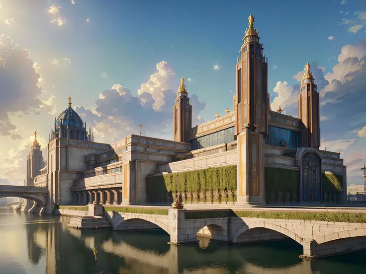 authoritarian, (masterpiece:1.3), (best quality:1.2), chiaroscuro, Unreal Engine, CGI render, Hyperdetailed, scenery, vivid colors, modern era photograph, ultra high quality model, 8k Ultra HD, perfect composition, beautiful detailed intricate insanely detailed octane render, 8 k artistic photography, photorealistic concept art, soft natural volumetric cinematic perfect light, perfect depth of field shot, ray tracing, god rays, photometry, metallic deep colors, beautiful, luminous reflections, rtx on, (subsurface scattering:1.1), dynamic hdr tone mapping, (volumetric lighting:1.2), (screenspace reflection:0.7), (Physically-Based Rendering:1.35), (Unity Wata environmental lighting:0.4), maximal attention to correctness and detail, ((cityscape, buildings, skyscrapers, scenery, buildings, idealized city, busy city center, picturesque parks and greenery areas, gentle city canals ):0.85),
(uploaded and trending on imgur, pixiv, furaffinity, pinterest, e621, inkbunny, tumblr, deviantart, artstation, ),
((in the style of and art by midjourney, raphael, greg rutkowski, Frank Lloyd Wright, James Gurney, Thomas Kinkade, Albert Speer, Lev Rudnev, Alexey Shchusev, Boris Iofan, )),
<lora:AuthoritarianArchitecture(AD):0.85> <lora:waterVFX:0.15> <lora:more_details:0.15>