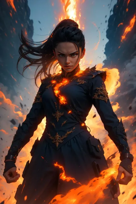 (masterpiece, best quality), intricate details,
1girl, <lora:NemonaDef:0.8> Nemona,
<lora:r1ge - AnimeRage:0.8> r1ge, angry, glowing, lava, rage,