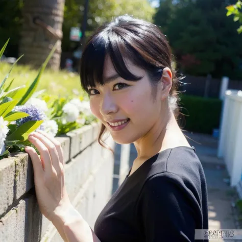 8k,4k,intricate details, RAW photo, ultra realistic,best quality,masterpiece,ultra detailed,high resolution,photorealistic,long hair,blunt bangs,looking over the shoulder , smiling, solo, walking through a city park, designer bag, checkered modern dress, finely detailed skin, pro photo shoot, high resolution, 8k, realistic, photo, depth of field,smile,kanayume, <lora:KanaYumeBRAv1-000008:0.9>