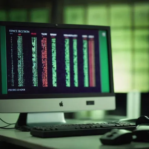 cinematic film still of <lora:The Matrix Style:1>
codes, encryption, science fiction, cable, computer, monitor, laptop, cyberpunk, screen The Matrix Style, shallow depth of field, vignette, highly detailed, high budget, bokeh, cinemascope, moody, epic, gorgeous, film grain, grainy