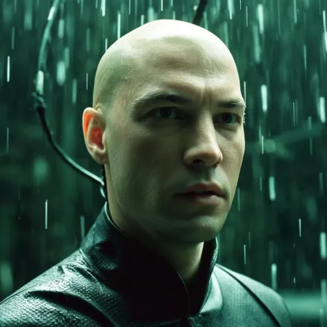 cinematic film still of <lora:The Matrix Style:1>
neo, bald, solo, 1boy, male focus, water, wet, blood, wet clothes, partially submerged, science fiction, realistic, cable, bald The Matrix Style, shallow depth of field, vignette, highly detailed, high budget, bokeh, cinemascope, moody, epic, gorgeous, film grain, grainy