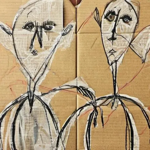 <lora:SDXL_Cardboard_drawings_Sa_May_V4:1> Cardboard drawings VALENTINE'S DAY