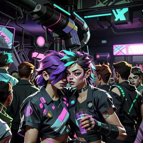 [ Amazing | astounding | delicated ] 
Full body portrait of a young and beautiful stylish asian man and woman
Couple in pink drinking beer，Barbie powder，summertime，Men and women look at each other
In the middle of the composition
，[ Colorful | A vibrant ] HDR masterpiece （Awesome （ CCDDA art style） ） Tone mapping with ACES
，（ [ clear and readable | Neatness ] tangent ） full of negative space
，Delicate symmetry（well-proportionate anatomy）
，delicated（solid drawing）Volume enhanced with detailed shadows and highlights（ssee-through（Depth-of-fie））