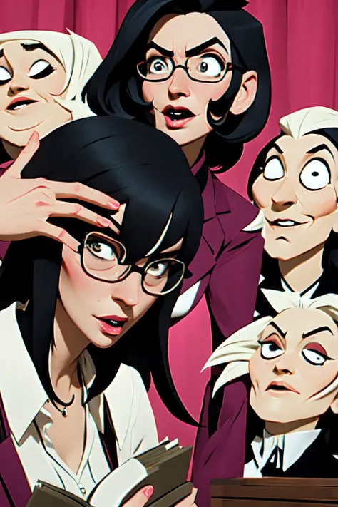 strict woman librarians caught off-guard. beautiful. an unexpected glimpse of something naughty.