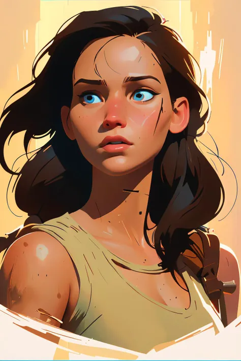 concept art 1girl
detailed face
dirty face
tomb raider
Drew Struzan
jennifer lawrence
(best quality, masterpiece)