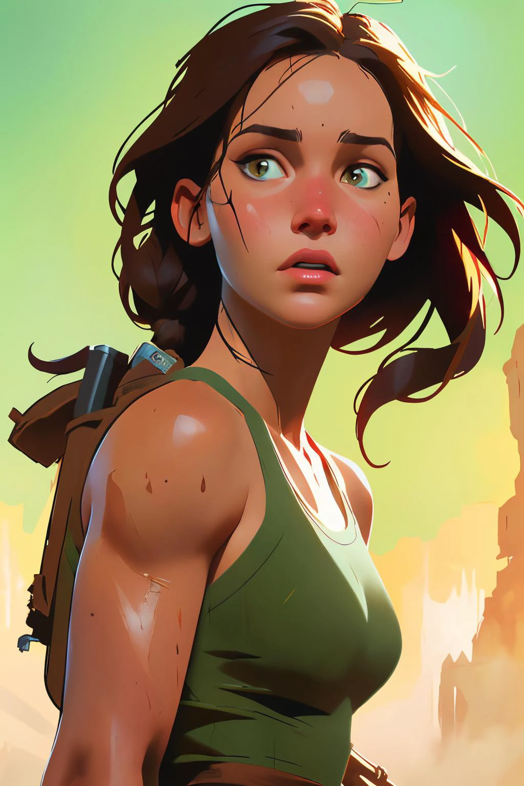 concept art 1girl
dirty face
tomb raider
Drew Struzan
jennifer lawrence
(best quality, masterpiece)