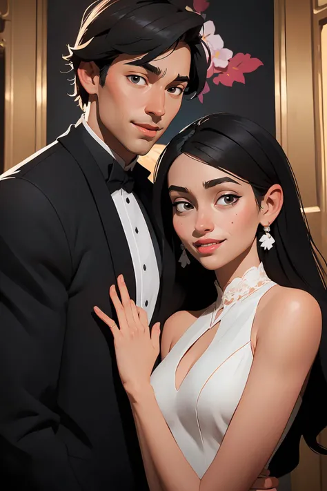 (best quality, masterpiece), couple, happy,