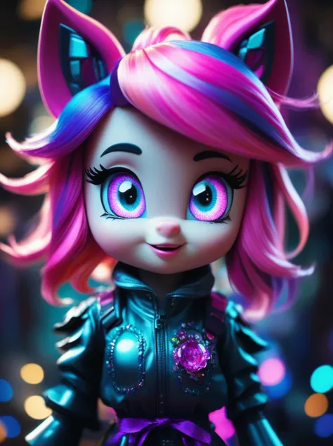 1girl with detailed eyes,in the style of dark reflections,background is My Little Pony,by Robby Cavanaugh,<lora:bunnyfishnet_SDXL_reg1_:0.2> bunnyfilshnet, best quality, masterpiece, highres, absurdres, incredibly absurdres, huge filesize, wallpaper, colorful,8K,RAW photo