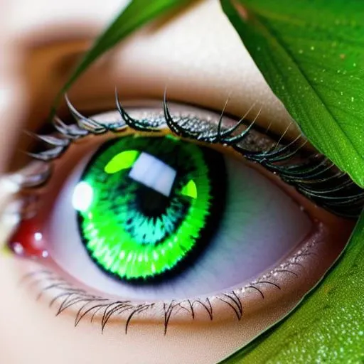 masterpiece, best quality, depth of field, 1girl, <lora:LoraEyes:0.7>, loraeyes, eye focus, close-up, crying, green hair, jewel, star eyes, green, forest, <lora:eyeLora_eyesV10:1>