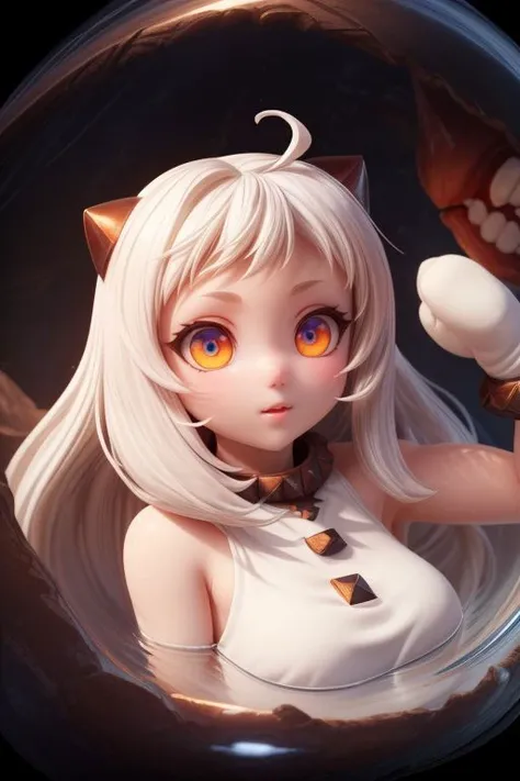 hoppo,mittens,white dress,ahoge, ((pretty face, skin indentation, eyes reflection, stunning eyes, rim lighting, skin shading, sub surface scattering)), (masterpiece, best quality, ray tracing, volumetric lighting, ssao shadows, detailed, intricate),((upper body)) <lora:add_detail:1> <lora:Pou2:1>