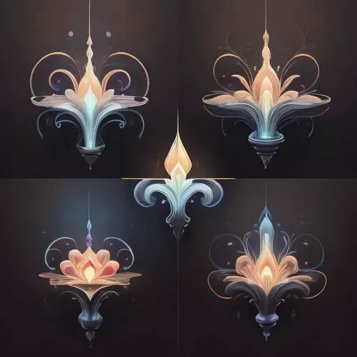 four squares with a tree in the middle, in the style of dreamlike illustrations, zbrush, organic sculpting, use of earth tones, dark sky-blue and light beige, detailed character design, vibrant, exaggerated scenes emergent transformation in black and white by anne bachelier, neon purple, effervescent, divine, hyperrealism, multidimensional, 3d, dmt, volumetric lighting, unreal engine 5, uncut, flaccid, penis