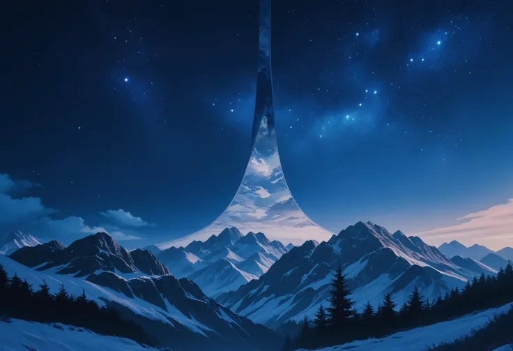 score_9, score_8_up, score_7_up, source_anime BREAK <lora:haloring-halo-richy-v1_pdxl:1> hlrng, horizon, mountainous horizon, vista, starry sky, blue sky