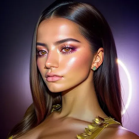 portrait of a ((stunning)) 19 year old woman, feminine,epic (photo, studio lighting, hard light, sony a7, 50 mm, matte skin, pores, colors, hyperdetailed, hyperrealistic), face forwards, ((symmetric)), ethereal, by ilya kuvshinov, alessio albi, nina masic, sharp focus, <lora:ismerced3-12:0.7> ,<lora:ismerced1-10_v2:0.3>