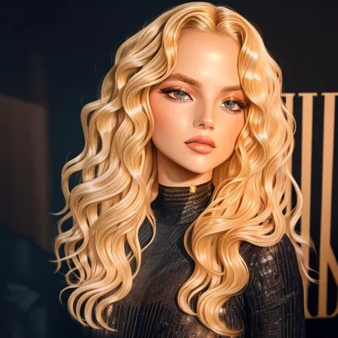 portrait of a ((stunning)) woman <lora:ismerced1-10_v2:0.9> with (wavy blonde hair:1.4) , wearing a tight black choker, perfect face, realistic, 4K, (masterpiece), high quality, smooth skin, ethereal,highly detailed face