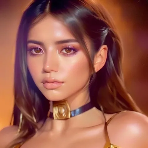 portrait of a ((stunning)) woman, feminine,epic (photo, studio lighting, hard light, sony a7, 50 mm, matte skin, pores, colors, hyperdetailed, hyperrealistic), face forwards, ((symmetric)), ethereal, by ilya kuvshinov, alessio albi, nina masic, sharp focus, <lora:ismerced3-12:0.9> ,<lora:ismerced1-10_v2:0.1>