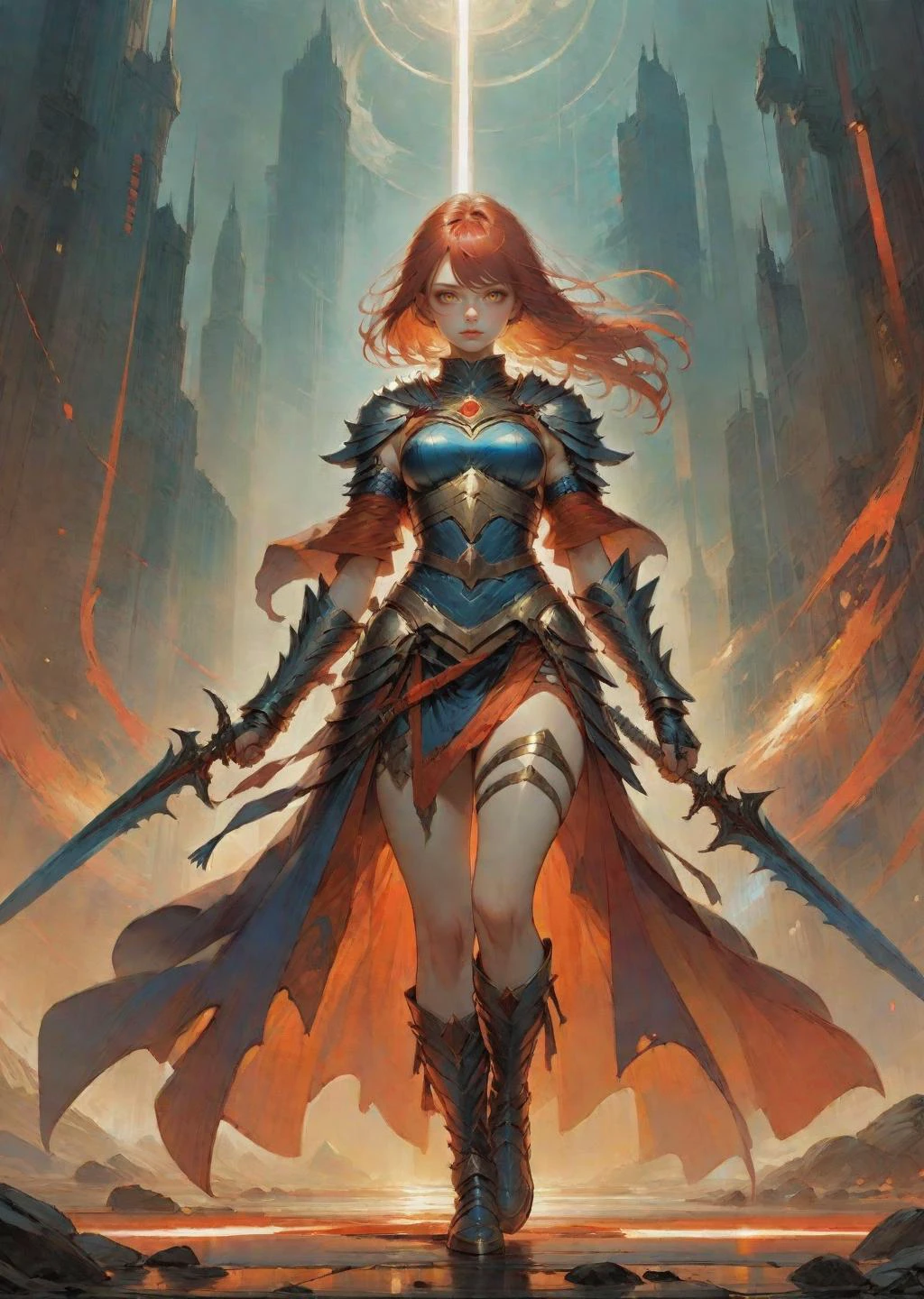 1 female warrior
battle stance
fantasy sci-fi
anime
gradient
by Yoshitaka Amano Bill Sienkiewicz Zdzislaw Beksinski
SimplepositiveXLv1