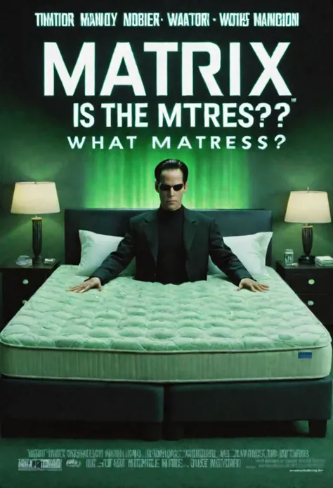 mattress in matrix "what is the mattress?" ,poster