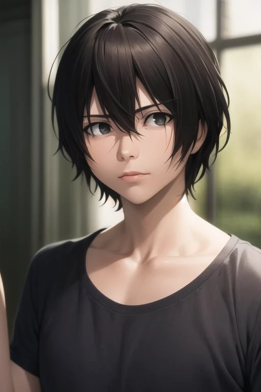 masterpiece, best quality, high quality, 1boy, solo, male focus, looking at viewer, upper body, <lora:kagaya_shuuichi:0.74>, kagaya_shuuichi, <lora:Realism-10:0.25>, Realism