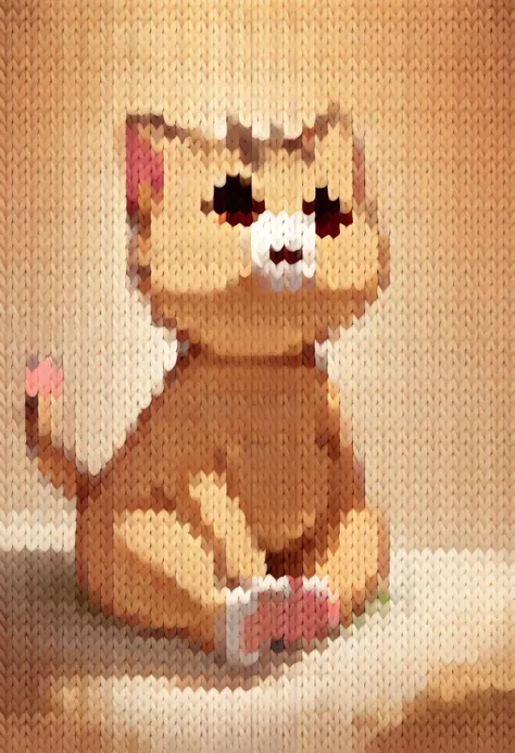 score_9, score_8_up, score_7_up, score_6_up BREAK solo,kn1t,animal focus, no humans, nekoemoji, cat,fat,sitting <lora:knitStylePDXLDora_v10:1> <lora:discord_nekonekonekone_ponyXL:1>
