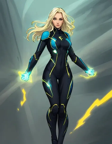 "(melhor qualidade, alto, Realistic:1.37), BLIND Superhero with VISION PROBLEM black, tema branco, roupas de cor branca, luz BRANCA emitida pelos olhos dela, chest, Hands, and feet, cores vibrantes, Pose forte e confiante, Dynamic background"