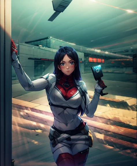 <lora:Superhero_suit-000007:1>,<lora:more_details:0.6>,(ambient lighting:1.2), (volumetric lighting:1.2), (fine details:1.1),  the most beautiful woman in the universe, angel of the earth, universe in the background, anime style,superhero bodysuit:2, detailed face, sexy, cute,