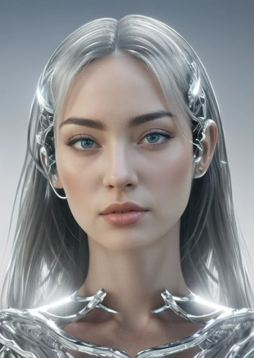 303, (1girl), (((chrome details))), best quality, <lora:acid mix:0.6>