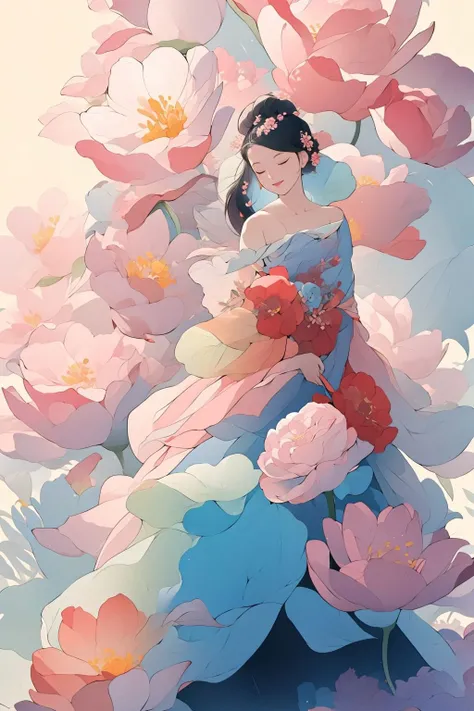 <lora:buyao:1>, buyao, <lora:Sea_of_Flowers:0.7>, flower, (masterpiece, best quality, high quality, highres, ultra-detailed),