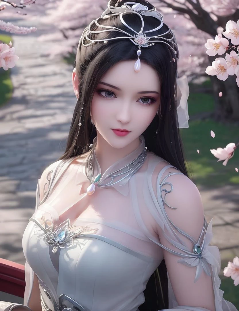 ultra realistic 8k cg, picture-perfect face, flawless, clean, masterpiece, professional artwork, famous artwork, cinematic lighting, cinematic bloom, perfect face, beautiful face, fantasy, dreamlike, unreal, science fiction, lace, lace trim, lace-trimmed legwear, (rich:1.4), prestige, luxury, jewelry, diamond, gold, pearl, gem, sapphire, ruby, emerald, intricate detail, delicate pattern, charming, alluring, seductive, erotic, enchanting, hair ornament, necklace, earrings, bracelet, armlet,halo
((,1girl, pov,)) , ((((1girl, solo, ,cherry blossoms,outdoors, ))))<lora:DA_LinQingZhu:0.7>